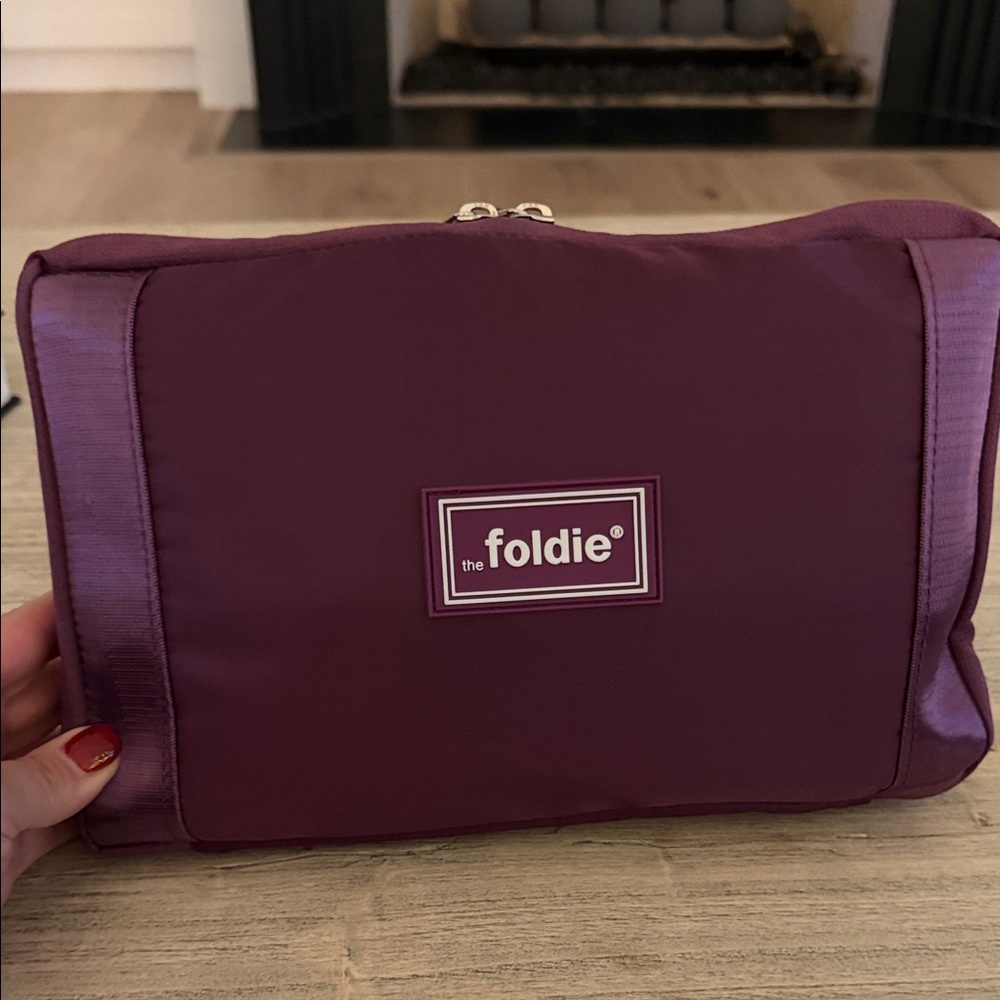 Foldie Maroon Cosmetic Bag